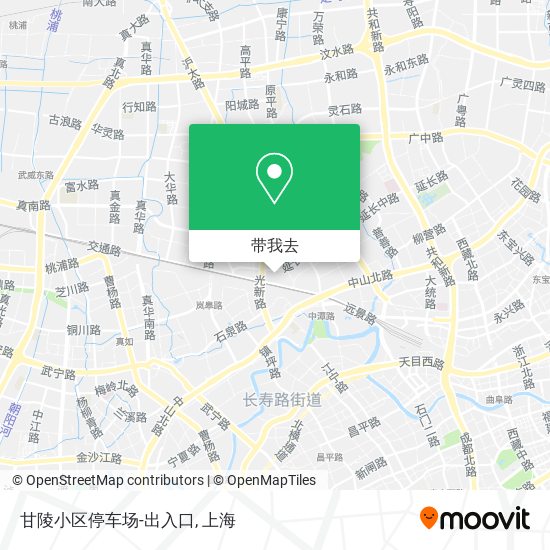 甘陵小区停车场-出入口地图