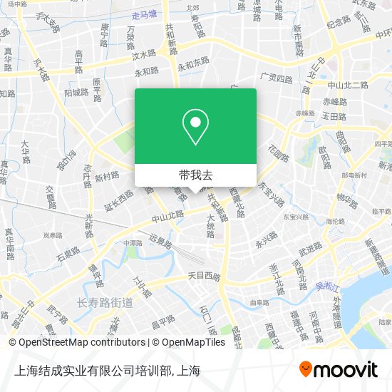 上海结成实业有限公司培训部地图
