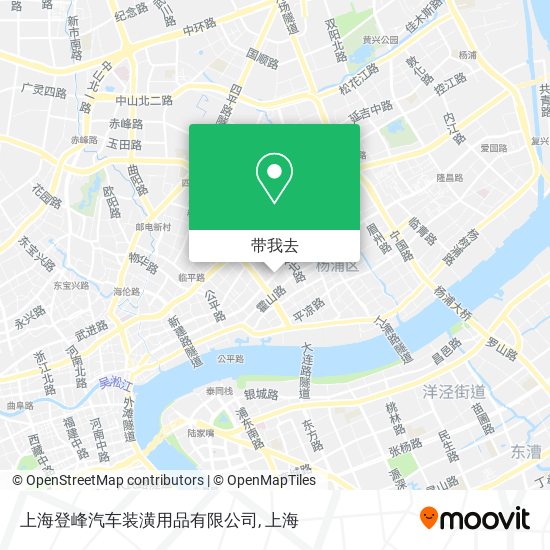 上海登峰汽车装潢用品有限公司地图