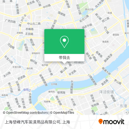 上海登峰汽车装潢用品有限公司地图