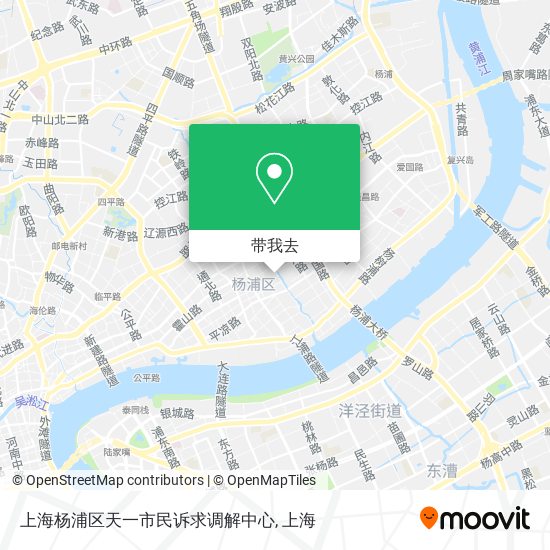 上海杨浦区天一市民诉求调解中心地图