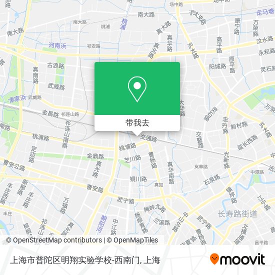 上海市普陀区明翔实验学校-西南门地图