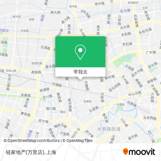 链家地产(万里店)地图