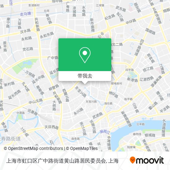 上海市虹口区广中路街道黄山路居民委员会地图