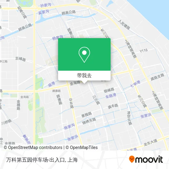 万科第五园停车场-出入口地图