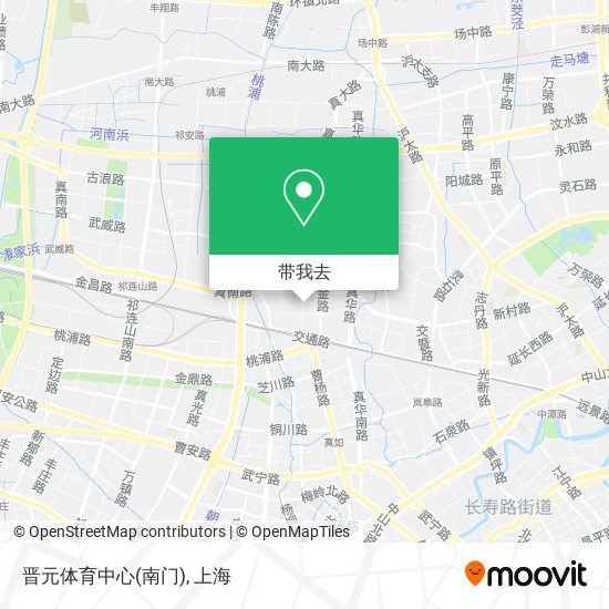 晋元体育中心(南门)地图