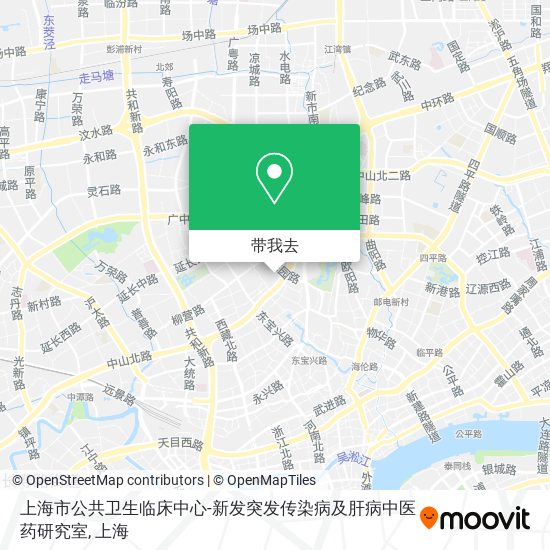 上海市公共卫生临床中心-新发突发传染病及肝病中医药研究室地图