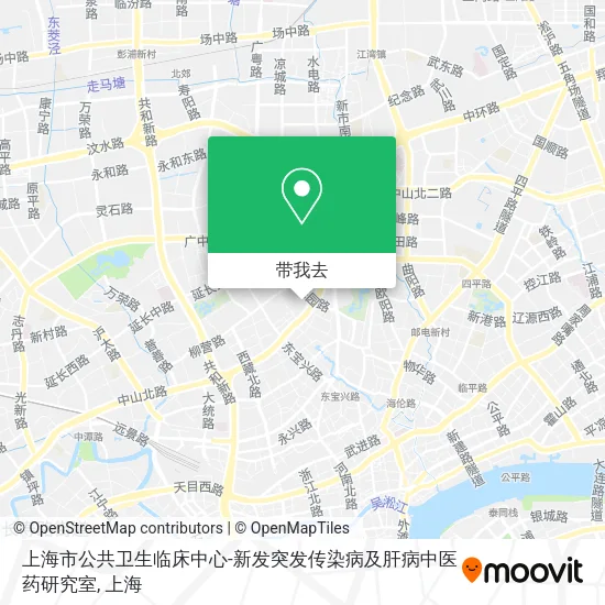 上海市公共卫生临床中心-新发突发传染病及肝病中医药研究室地图