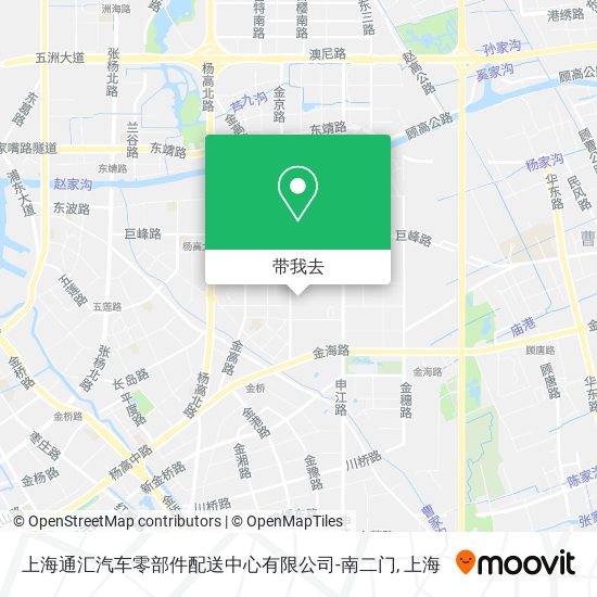 上海通汇汽车零部件配送中心有限公司-南二门地图