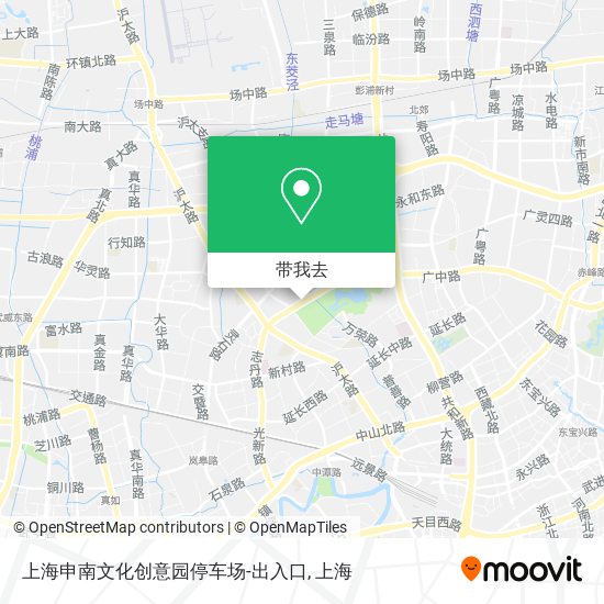上海申南文化创意园停车场-出入口地图