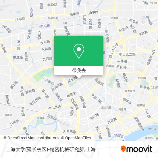 上海大学(延长校区)-精密机械研究所地图