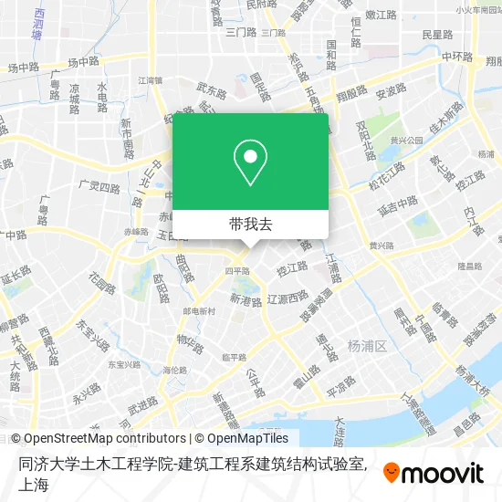 同济大学土木工程学院-建筑工程系建筑结构试验室地图