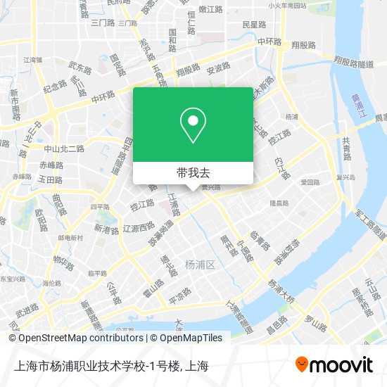 上海市杨浦职业技术学校-1号楼地图