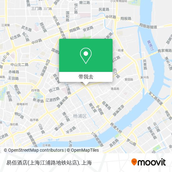 易佰酒店(上海江浦路地铁站店)地图