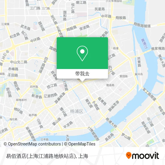 易佰酒店(上海江浦路地铁站店)地图