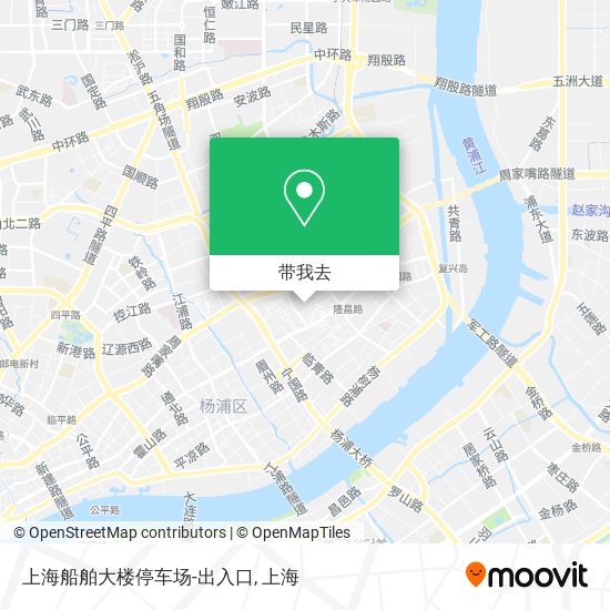 上海船舶大楼停车场-出入口地图