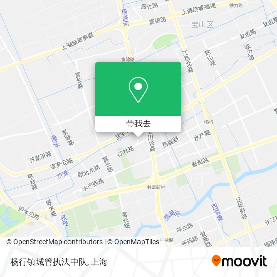 杨行镇城管执法中队地图