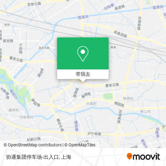 协通集团停车场-出入口地图