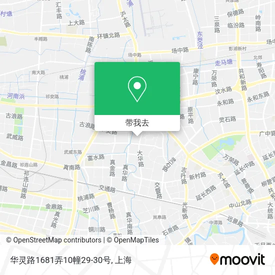 华灵路1681弄10幢29-30号地图