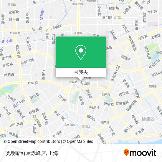 光明新鲜屋赤峰店地图