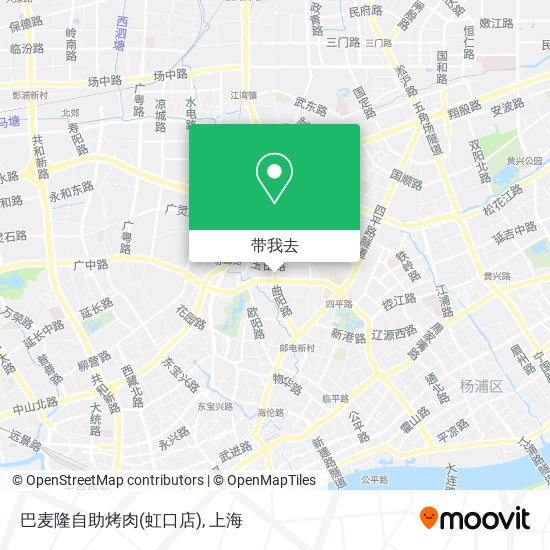 巴麦隆自助烤肉(虹口店)地图