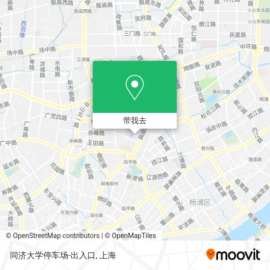 同济大学停车场-出入口地图