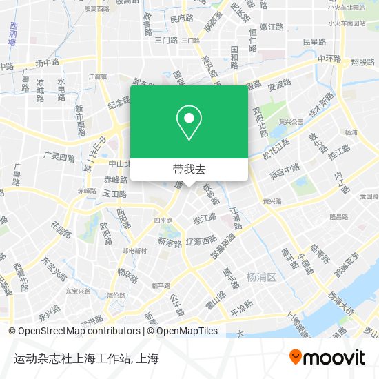 运动杂志社上海工作站地图