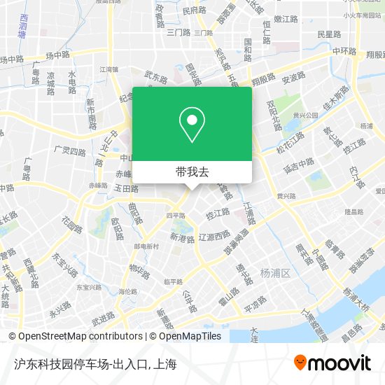 沪东科技园停车场-出入口地图