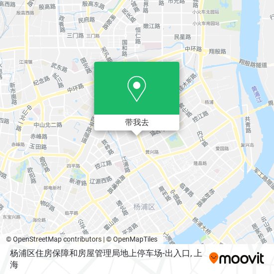 杨浦区住房保障和房屋管理局地上停车场-出入口地图
