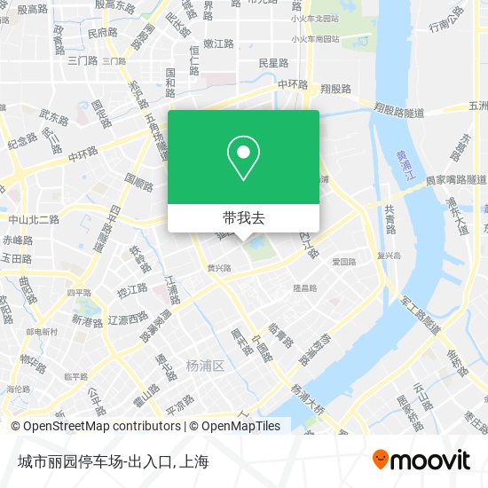 城市丽园停车场-出入口地图