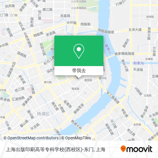 上海出版印刷高等专科学校(西校区)-东门地图