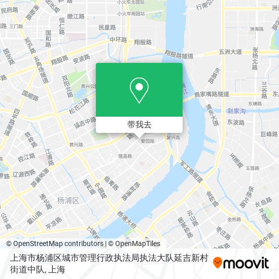 上海市杨浦区城市管理行政执法局执法大队延吉新村街道中队地图