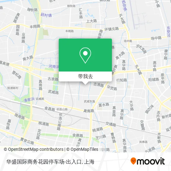 华盛国际商务花园停车场-出入口地图