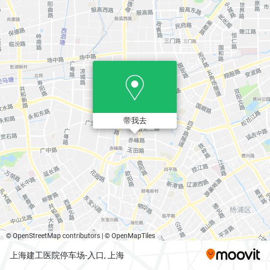 上海建工医院停车场-入口地图