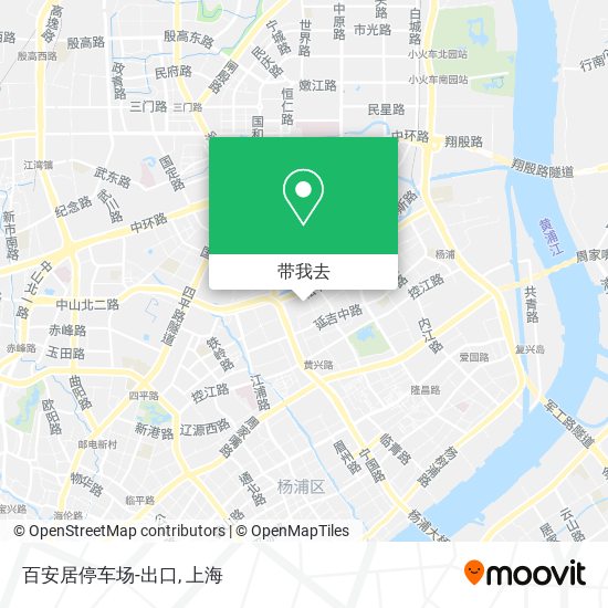 百安居停车场-出口地图