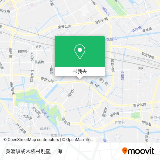 黄渡镇杨木桥村别墅地图