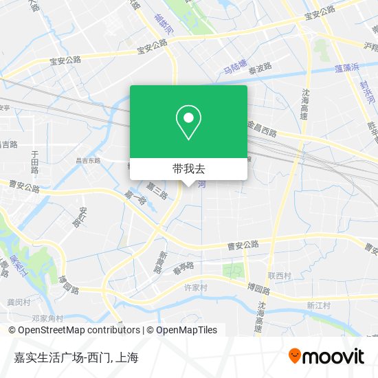 嘉实生活广场-西门地图