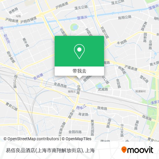 易佰良品酒店(上海市南翔解放街店)地图