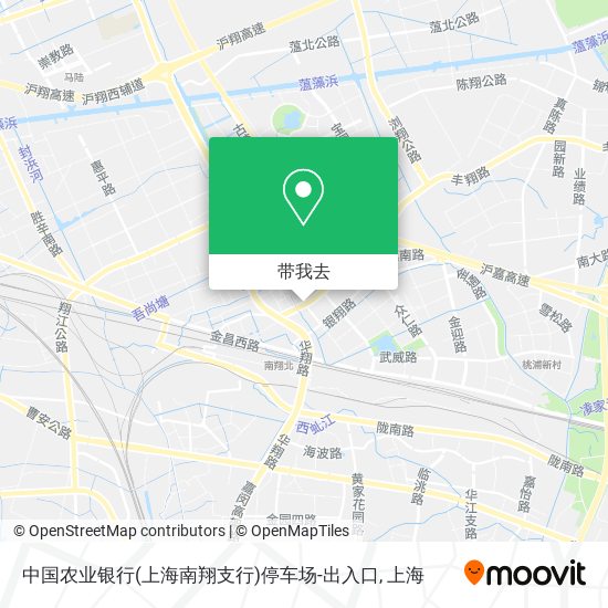 中国农业银行(上海南翔支行)停车场-出入口地图