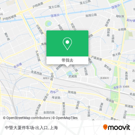 中暨大厦停车场-出入口地图