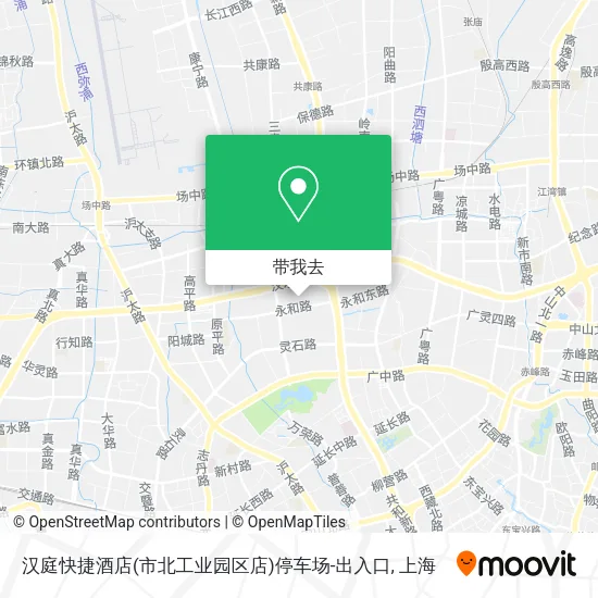 汉庭快捷酒店(市北工业园区店)停车场-出入口地图