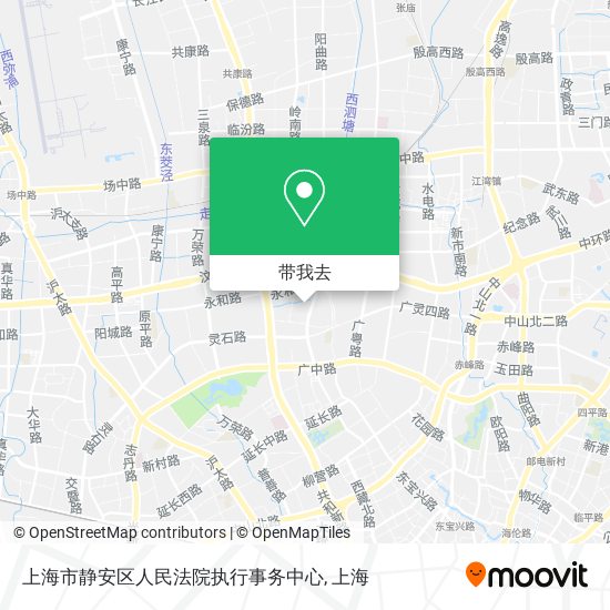 上海市静安区人民法院执行事务中心地图