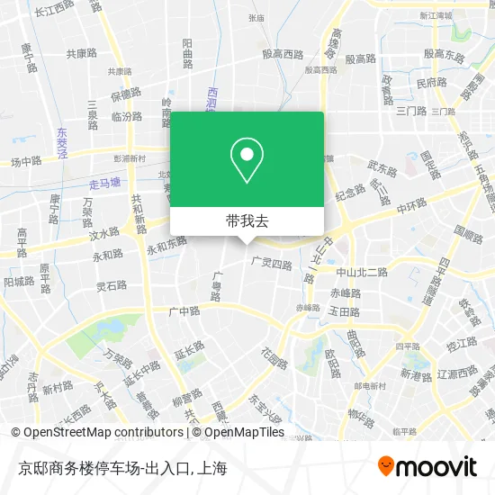 京邸商务楼停车场-出入口地图