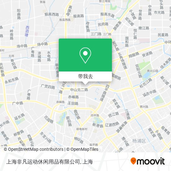 上海非凡运动休闲用品有限公司地图