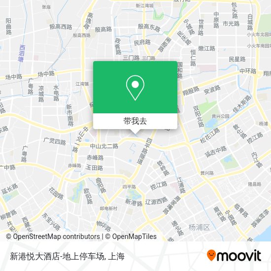 新港悦大酒店-地上停车场地图