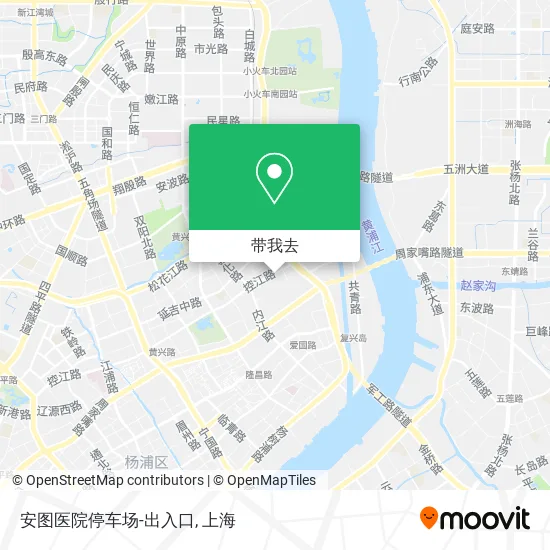 安图医院停车场-出入口地图