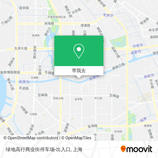绿地高行商业街停车场-出入口地图