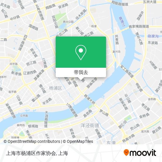 上海市杨浦区作家协会地图