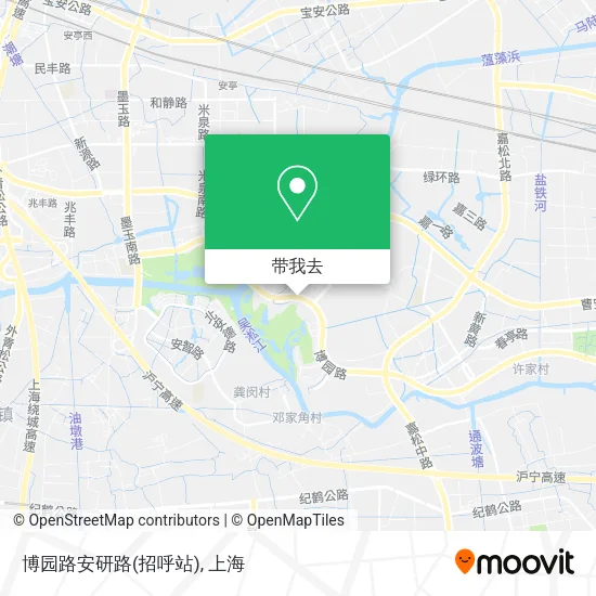 博园路安研路(招呼站)地图