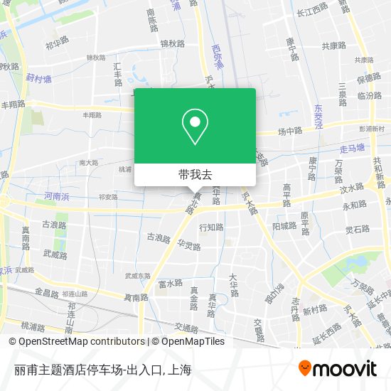 丽甫主题酒店停车场-出入口地图